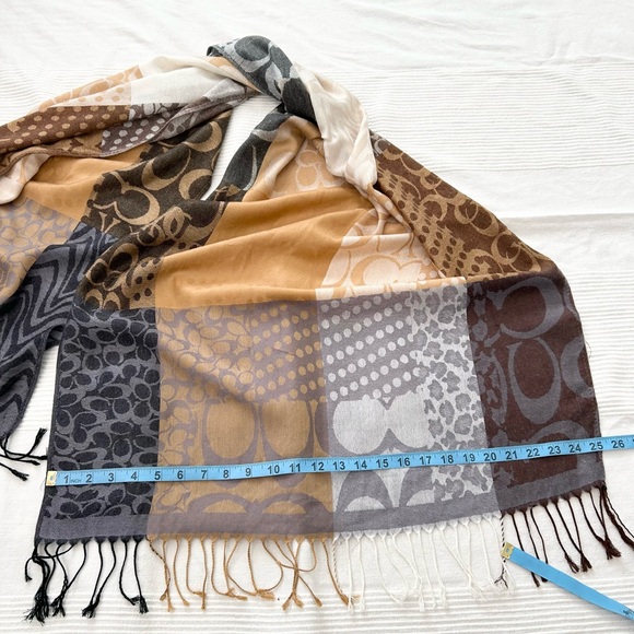 Coach Pattern Patch Monogram Scarf - Picture 4 of 12